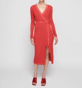 Nation Ltd Madera Wrap Dress In Heartbeat