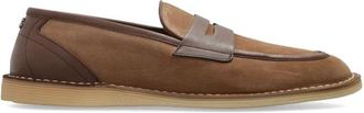 Dolce & Gabbana Loafers - Heren - Loafers - Beige - 41 1/2 EU - Leer - Schoenen