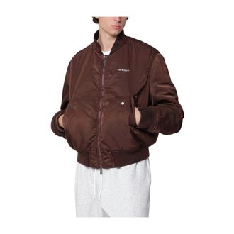 Off-white Chaqueta Bomber Offline Half Arrow Nyl Flight - Jackets - Hombre - Marr&oacute;n - 2XL