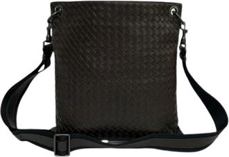 Bottega Veneta Pre-owned Cross Body Bags, female, Brown, Size: ONE SIZE Pre-owned Leather shoulder-bags