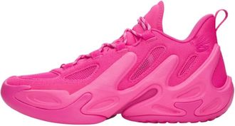 Under Armour Curry 13 - Heren - Fitnessschoenen - Roze - 45 1/2 EU - Leer - Fitness