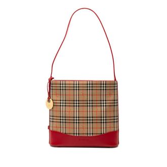 Burberry Pre-owned Burberry Haymarket Check Canvas Shoulder Bag Ladies 1I6G7ANBK59K760A