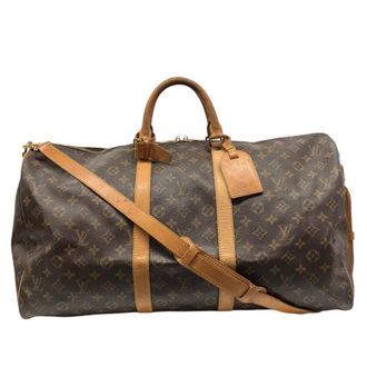 Louis Vuitton Brown Monogram Canvas Boston Bag (Pre-Owned)