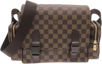 Louis Vuitton Pre-owned Damier Reporter Melville Coated Canvas Shoulder Bag - Dames - Vintage Schoudertas - Bruin - ONE Size - Vintage