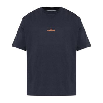 Stone Island Desert T-Shirt - male - Stone Island - T-Shirts - Blue - M - Tops