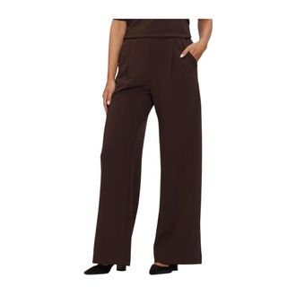 Ana Alcazar Wijde broek - Dames - Wijde Broeken - Bruin - 2XL - Broeken