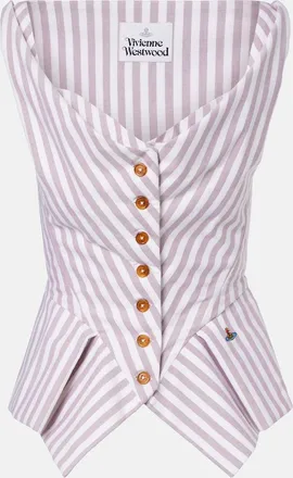 Vivienne Westwood Monday striped cotton top