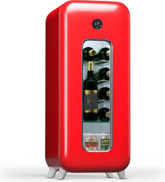 Klarstein Klarstein Shirley 15 Uno Nevera Para Vino 15 Botellas 5 - 20 &deg;c Touch Retro