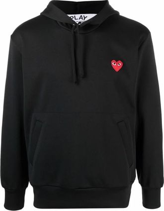 Comme Des Gar&ccedil;ons Hoodie - Heren - Hoodies - Zwart - L - Polyester - Hoodies & sweatvesten