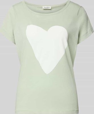 Marc O'Polo Regular Fit T-Shirt aus reiner Baumwolle in Hellgruen, Gr&ouml;&szlig;e XXL