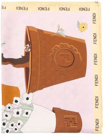 Fendi Printed Silk Foulard