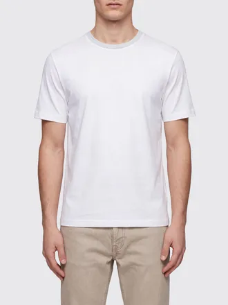 Eleventy Basic Design Short-Sleeve Cotton Crew-Neck T-Shirt