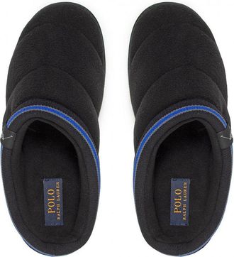 Ralph Lauren Button Scuff Zwart Heren Slippers
