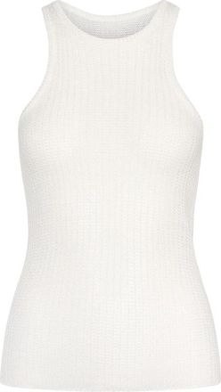 Envelope 1976 Gestructureerde Racer Tank Top Zomer Essential - Dames - Tops zonder mouwen - Beige - S - Tops