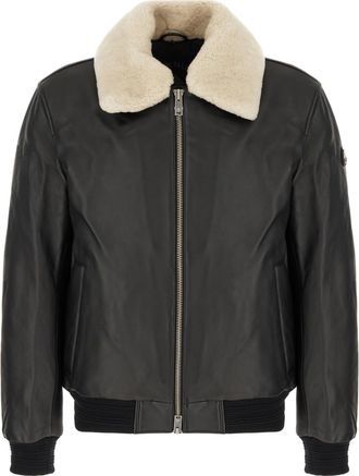 Moose Knuckles Black Synthetic Leather Jacket