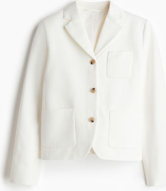 H&M Einreihiger Blazer - White