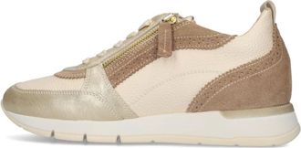 DL Sport Schoenen, Dames, Beige, 35 EU, Leer, Emma Dubai Platino