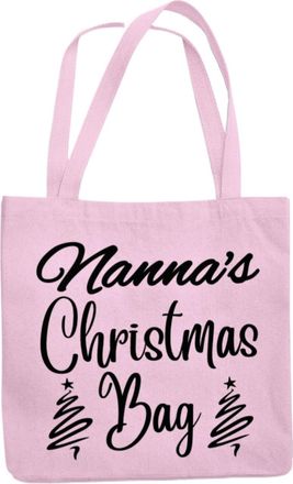 Generic Personalised Name Christmas Tote Bag (Pink)