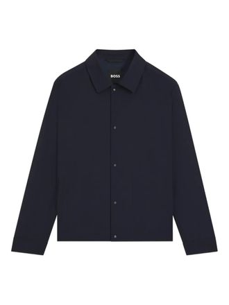 BOSS buttoned long-sleeve shirt - Blue
