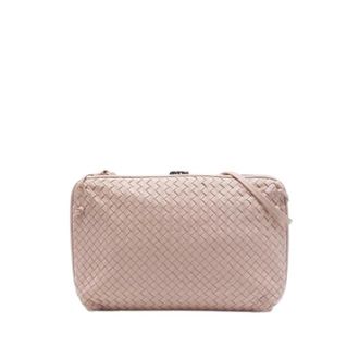 Bottega Veneta Pre-owned Nodini Crossbody Bag - Dames - Pre-owned - Roze - Maat: ONE Size Leer