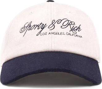 Sporty & Rich Honkbalpet met logo - Beige