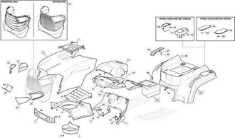 STIGA Sports Copriruote Colore Giallo Stiga Mp84/98 Originale Stiga - 325110438/2
