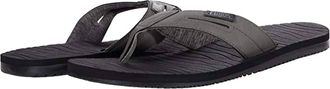 Flojos Mens Waverunner Flip Flops Sandals In Gray/black