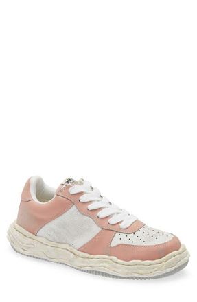 Miharayasuhiro Wayne OG Sole Leather Sneaker in Pink/White at Nordstrom, Size 13Us