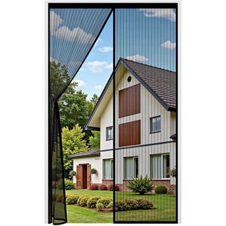 OEM Mosquitera Para Puerta Y Ventana De 120x210 Cm De Grosor, Malla Muy Fina Y Densa, Cierre Magn&eacute;tico Autom&aacute;tico, Mosquitera Para Puerta, Cortinas Antimo