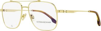 Victoria Beckham Womens Navigator Eyeglasses VB2138 714 Gold 56mm