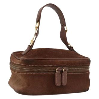 Gucci Pre-owned Mini Bags, female, Brown, Size: ONE SIZE Pre-owned Cosmetic Pouch