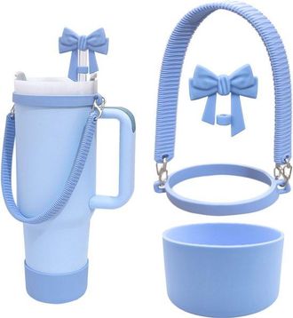 OEM Adecuado Para La Tapa De Silicona Para Botella De Agua Stanley, Correa De Transporte, Lazo, Juego De Tapa Con Pajita