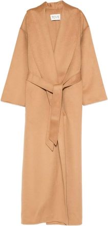 Tove Cappotto Jore con cintura - Marrone