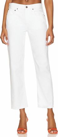&Eacute;tica Rhea Mid Rise Crop Jean In Vintage White
