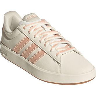 adidas Grand Court 3.0 Sneaker in Core White/Blush Pink/Gum 3 at Nordstrom Rack, Size 7.5