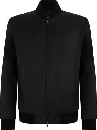 HUGO BOSS Wool Blouson - Heren - Bomber jackets - Zwart - L - Wol - Jassen