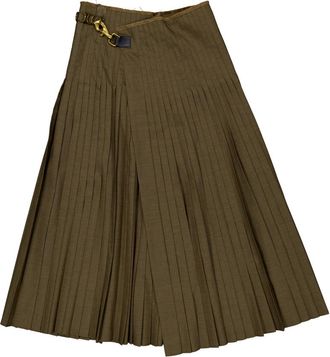 Burberry Wool Mohair Maxi Kilt, Size X-Small