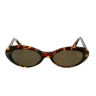 Gucci Pre-owned Accessories, female, Brown, Size: ONE SIZE Pre-owned Acetate Oval Sunglasses