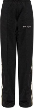 Palm Angels Classic Logo Loose Track Pants - Dames - Sweatpants - Zwart - L - Polyester - Broeken