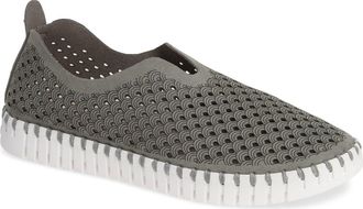 Ilse Jacobsen Tulip 139 Perforated Slip-On Sneaker in Grey at Nordstrom, Size 11Us