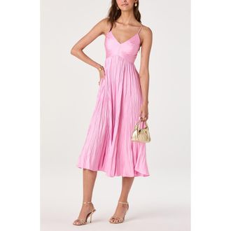 ASTR the Label Maeve Midi Dress in Pink at Nordstrom, Size X-Small