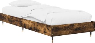 vidaXL Estructura De Cama Roble Ahumado 80 X 200 Cm Vidaxl