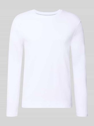 Christian Berg Longsleeve mit Rundhalsausschnitt in Weiss, Gr&ouml;&szlig;e 3XL