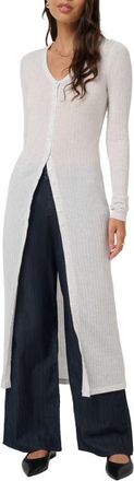 Travis Mathew Cloud Modal Ribbed Duster in Heather Light Grey at Nordstrom, Size X-Large
