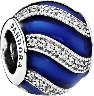 Pandora Kerstdecoratie Bedel - Dames - Accessoires - Blauw - Maat: ONE Size Leer