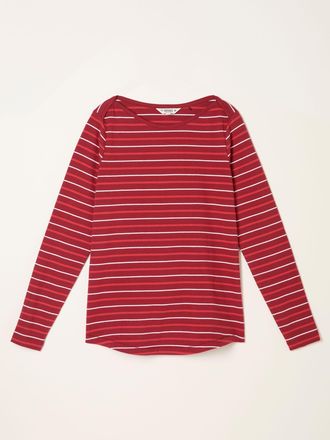 Fat Face FatFace Breton Red Stripe T Shirt