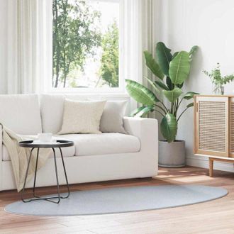 vidaXL Rug Folding Grey 100 x 200 cm Polyester Vidaxl