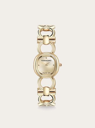 Ferragamo Women Double Gancini Mini watch Yellow