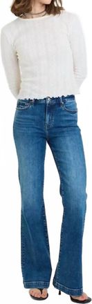 Daze Heartbreaker Mid Rise Flare Jean In Dusk