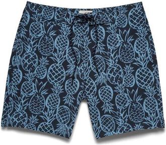 Surfside Supply Co. Duke 7.25 Pineapple Boardshort in Blue at Nordstrom, Size Xx-Large